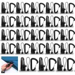Lot de 60 clips pour bâche de tente, 20 pinces de verrouillage pour bâche + 20 tendeurs élastiques noirs ... Lot de 60 clips pour bâche de tente, 20 pinces de verrouillage pour bâche + 20 tendeurs élastiques noirs ...