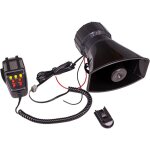 7 ton sound klaxon voiture, klaxon sirne avertisseurs 125 db voiture vhicule alarme corne avec microphone ...