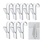 8 pcs crochet radiateur rond, crochet  serviettes blanc, crochet serviette salle de bain, crochet radiateur ...