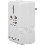 Adaptateur de voyage convertisseur de tension 100w 110v / 120v vers 220v / 240v transformateur élévateur ... Adaptateur de voyage convertisseur de tension 100w 110v / 120v vers 220v / 240v transformateur élévateur ...