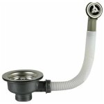 Lntyq - bonde d'vier avec trop - plein panier inox 114 mm 1 - acier inoxydable + abs