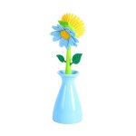 Brosse  vaisselle avec poigne, brosse de nettoyage de forme de fleur amovible brosse de cuisine de ...