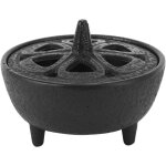 Brleur d'encens en fonte, porte - encens en forme de lotus pour brleur d'aromathrapie pour salle de ...