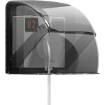 Lntyq cache prise lectrique, cache interrupteur mural noir transparent, cache tanche pour sonnette, ...