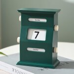 Calendrier perptuel ? calendrier de bureau rtro blocs dcorations de bureau d'affichage de date blocs ...