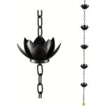 Lntyq - cha�ne r�cup�ratrice de pluie lotus pour goutti�re, remplace goutti�re, coupelles de d�rivation, ...