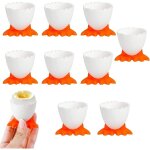 Coquetiers en plastique - support  ?ufs portable - diy - 9 pices - 5, 5  4, 6  4, 5 cm - pour cuisine, ...
