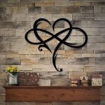 Lntyq decoration murale coeur infini, dcoration murale en mtal, signe d'amour decoration murale metal ...