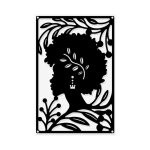 Lntyq décoration murale en métal afrique femme, noir tenture décor silhouette mur art sculpture murale ... Lntyq décoration murale en métal afrique femme, noir tenture décor silhouette mur art sculpture murale ...