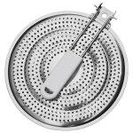 Diffuseur de chaleur en acier inoxydable 20. 3 cm pour plaque de cuisson au gaz uniquement - lntyq
