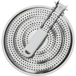 Diffuseur de chaleur de plaque de cuisson, accessoire pour gazinire, blanc, acier inoxydable, 20, 3 ...