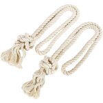 Lntyq embrasse � rideaux corde tricot pompon boucle � rideau tricot� boules en coton pour double rideau ...