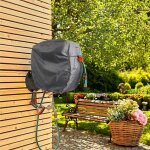 Enrouleur de tuyau d'arrosage mural - housse de protection rétractable avec tissu oxford 420d argenté ... Enrouleur de tuyau d'arrosage mural - housse de protection rétractable avec tissu oxford 420d argenté ...