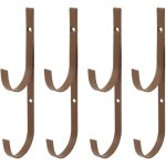 Ensemble de crochets pour poteaux de piscine en mtal 4 pices, installation facile, kit d'entretien ...