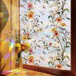 Lntyq film décoratif pour vitrail ? film décoratif pour fenêtre ? motif floral ? pour la maison et le ... Lntyq film décoratif pour vitrail ? film décoratif pour fenêtre ? motif floral ? pour la maison et le ...