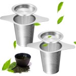 Lntyq filtre thé acier inoxydable, 2 pièces filtre thé avec couvercle, passoire thé avec couvercle, filtre ... Lntyq filtre thé acier inoxydable, 2 pièces filtre thé avec couvercle, passoire thé avec couvercle, filtre ...