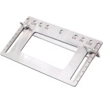 Lntyq gabarit de perçage en acier inoxydable, gabarit de mesure de perçage de trous pour poignée de porte ... Lntyq gabarit de perçage en acier inoxydable, gabarit de mesure de perçage de trous pour poignée de porte ...
