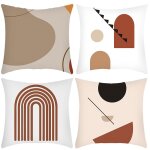 Housse de coussin 45x45cm canapé decoratif carré lin taie d'oreiller moderne housses de coussin pour ... Housse de coussin 45x45cm canapé decoratif carré lin taie d'oreiller moderne housses de coussin pour ...