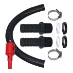 Lntyq kit de raccordement pour citerne de pluie de 25 mm, tuyau de raccordement de 50 cm et 2 raccords ...