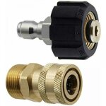 M22 - 14 ensemble d'adaptateurs pour nettoyeur haute pression, adaptateurs pivotants 3 / 8  connexion ...