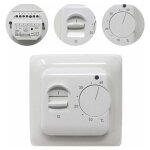 Manuel thermostat d'ambiance chauffage au sol electrique avec sonde ac 220v 16a, rgulateur de thermostat ...