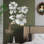 Miroir stickers muraux miroirs dcoratif acrylique adhsif autocollant mural amovible diy dcoration ...