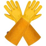 Paire de gants de jardinage - protection cuir - gants de jardinage pour pines et ronces et gants de ...
