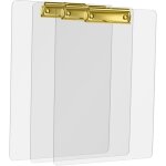 Porte - bloc en acrylique, clipboard acrylique transparent, 3 pi�ce de clipboard a4 de conception de ...