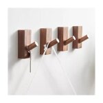 Porte manteau mural bois, crochet mural adhesif, patres porte manteaux pour entre, patere enfant, patere ...