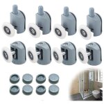Roulette porte coulissante douche 8 pices roulettes pour porte de douche 23mm galets de porte de douche ...