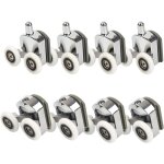 Roulettes de porte de douche, roulettes de porte de douche 23mm roulettes de curseur poulies 8pcs diamtre ...