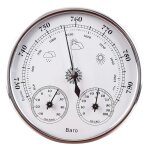 Lntyq thermomètre hygromètre à cadran avec thermomètre de 130 mm, hygromètre et pression atmosphérique, ... Lntyq thermomètre hygromètre à cadran avec thermomètre de 130 mm, hygromètre et pression atmosphérique, ...