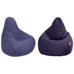 Fauteuil pouf de jeu pour salon, deux pouf poire à dossier haut pour adultes, inclinable pouf chaise ... Fauteuil pouf de jeu pour salon, deux pouf poire à dossier haut pour adultes, inclinable pouf chaise ...