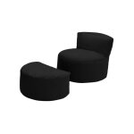 Pouf de jeu avec repose - pieds pour salon, pouf d'extrieur  dossier haut pour enfants avec repose ...