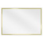 Loft miroir de salle de bain rectangulaire 60 x 40 cm, cadre dor� - 9852 - 060 - 040 - 000 - 50 - mexen ...
