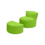 Pouf de jeu avec repose - pieds pour salon, pouf d'extrieur  dossier haut pour enfants avec repose ...