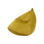 Loft 25 - pouf d'intrieur, fauteuil pouf pour salon, sige design ergonomique en velours, pouf poire ...