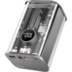 Pa0306 pack de piles rechargeables 10000 mah li - ion transparent - logilink