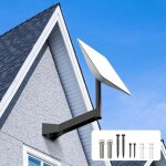 Long support mural, longueur �tendue, kit de montage pour kit internet satellite v2, con�u pour l'installation ...