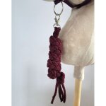 Longe en corde pour hobby horse - prune