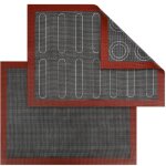 Longziming - lot de 2 tapis de four micro - perfor�s en silicone, � double face, antiadh�sifs, r�sistants ...