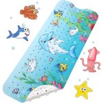 Dauphin)tapis de baignoire antidrapant bebe, 100x40cm tapis de bain anti glisse tapis de douche rsistant ...