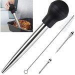 Longziming - poire à jus en acier inoxydable et caoutchouc de qualité alimentaire avec injecteur de nettoyage ... Longziming - poire à jus en acier inoxydable et caoutchouc de qualité alimentaire avec injecteur de nettoyage ...