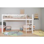 Lorena canals - tapis lavable en machine enfant bleu rond big big world bleu  100