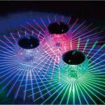Lot de 1 lampe solaire flottante, boule magique � changement de couleur, lampe solaire pour piscine, ...