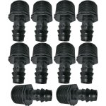 Memkey - lot de 10 adaptateurs / raccords mâles cannelés Ø16mmx3 / 4'' de tuyau goutte à goutte filetage ... Memkey - lot de 10 adaptateurs / raccords mâles cannelés Ø16mmx3 / 4'' de tuyau goutte à goutte filetage ...