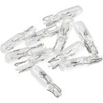Lot de 10 ampoules led blanches incandescentes t5 w 1, 2 w 12 v cc pour tableau de bord de voiture