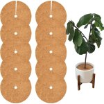 Lot de 10 anneaux de protection pour arbres en fibre de coco de 30 cm, disques de protection pour racines, ...
