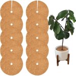 Lot de 10 anneaux de protection pour arbres en fibre de coco de 30 cm, disques de protection pour racines, ...