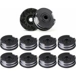 Lot de 10 bobines de fil de rechange pour d�broussailleuses double ligne, longueur de 6 m x 1, 6 mm, ...
